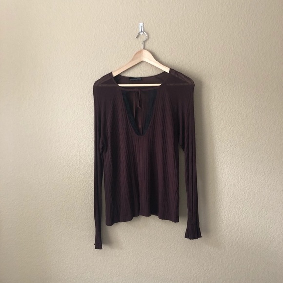 Zara Tops - Zara Long Sleeve key hole top